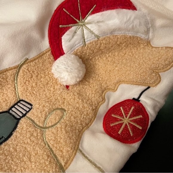 NWT Christmas Golden Retriever Goldendoodle Dog Christmas Stocking - Picture 2 of 2